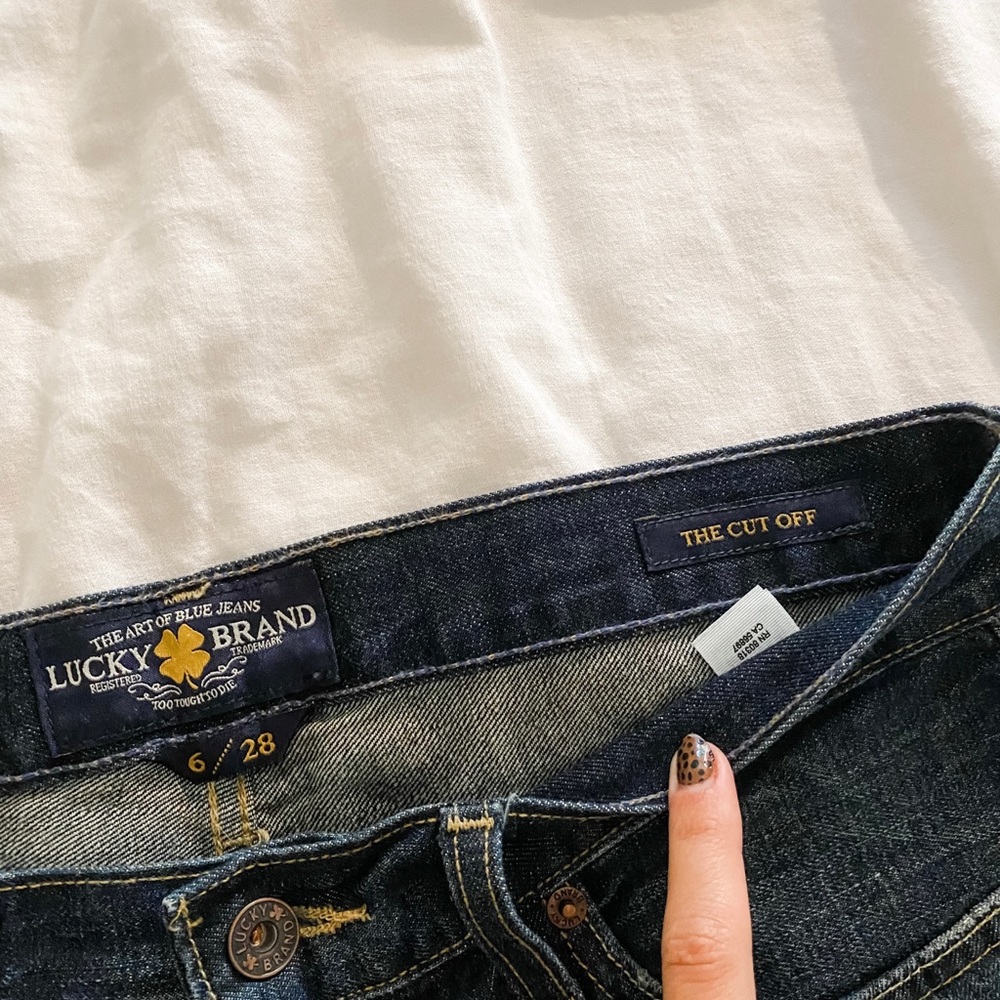 Lucky brand cut off denim shorts size 6
